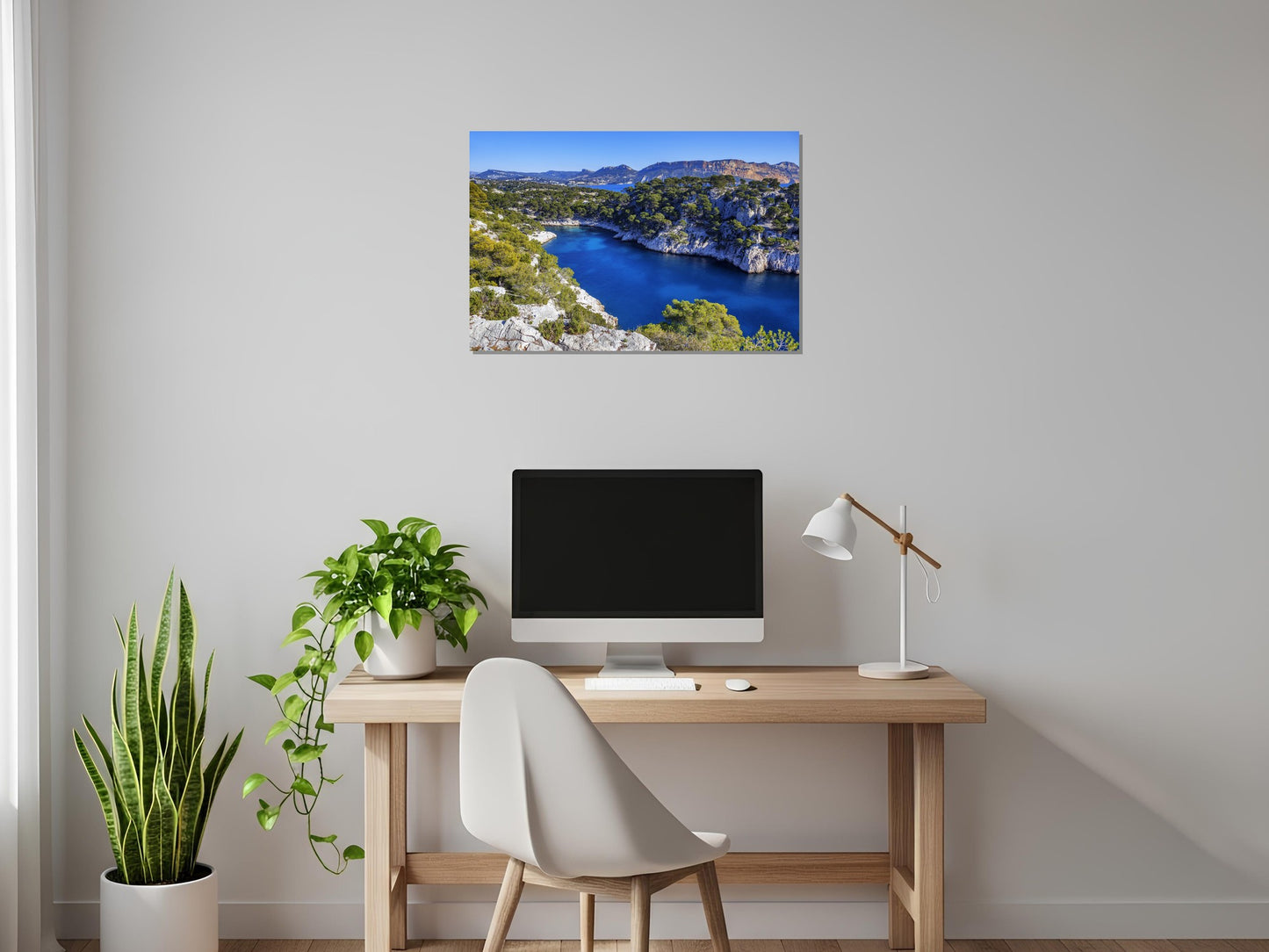 Verde sobre la roca caliza