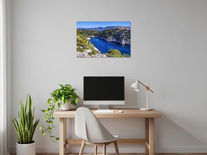 Verde sobre la roca caliza