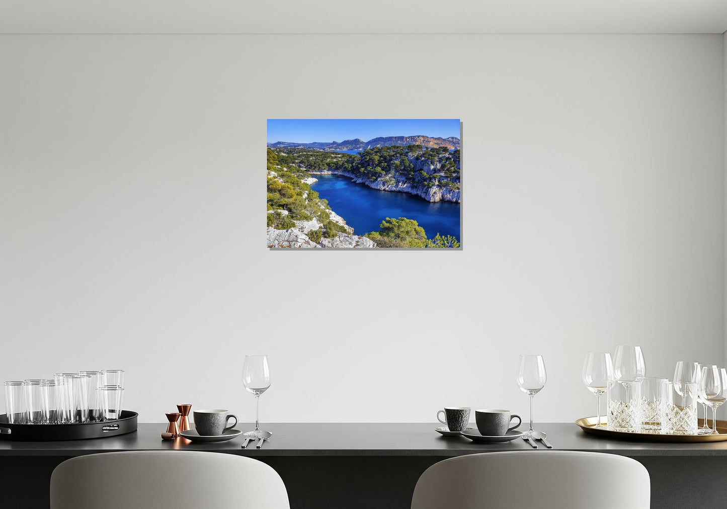 Verde sobre la roca caliza