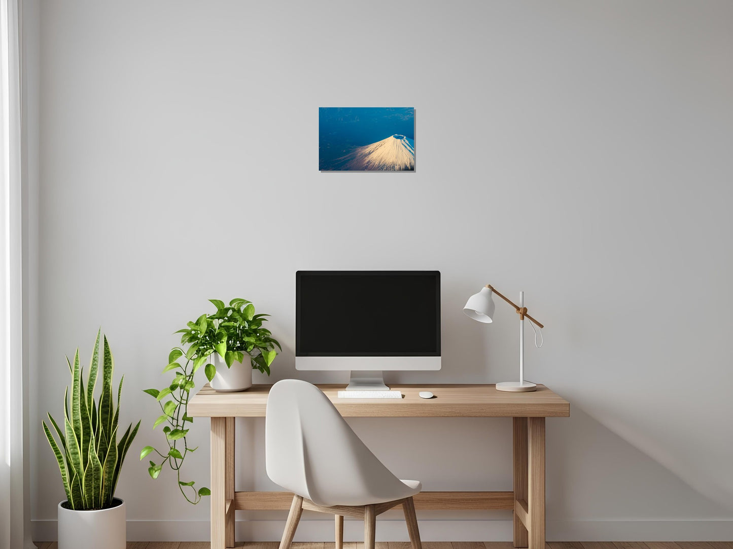 Vista aérea del monte Fuji