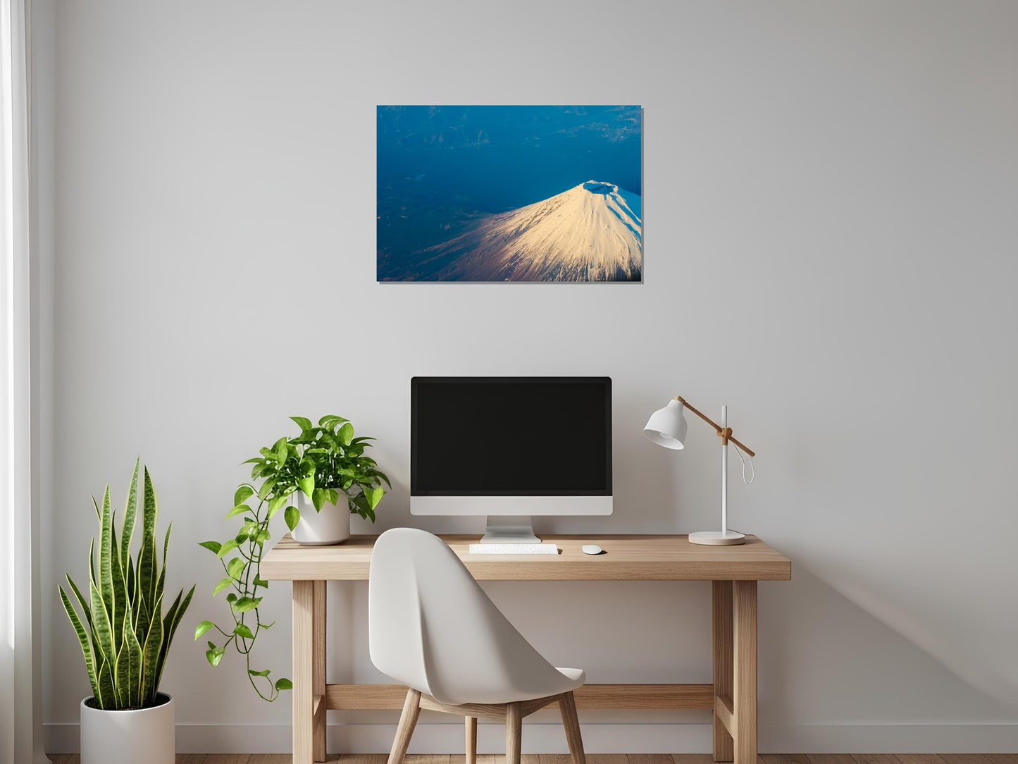 Vista aérea del monte Fuji