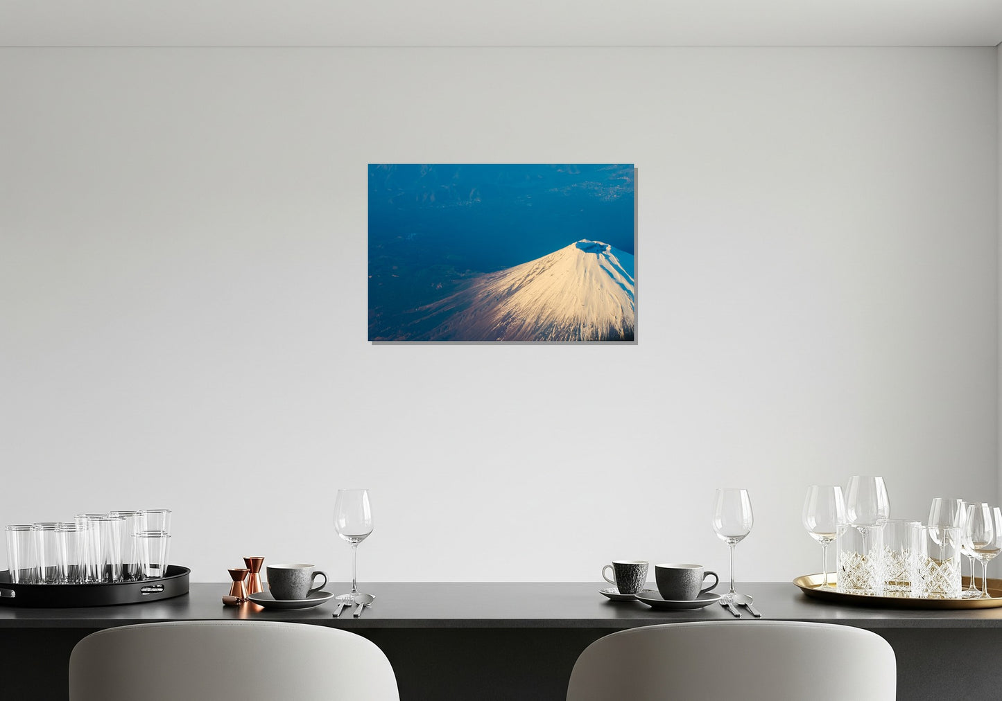 Vista aérea del monte Fuji